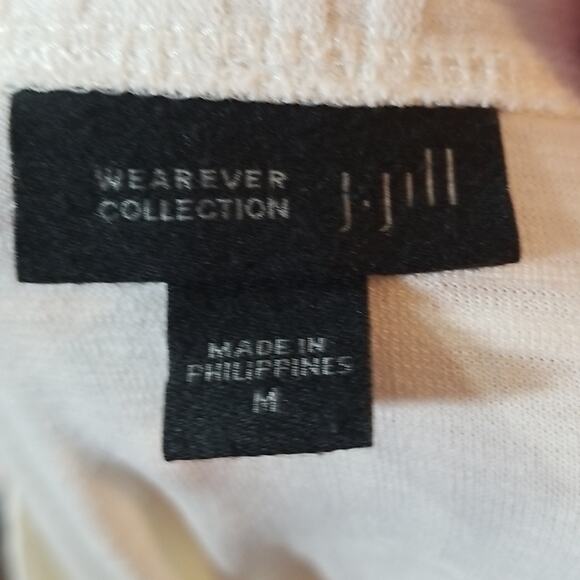 J. Jill Wearever Collection Ivory Tunic Blouse - Picture 4 of 7